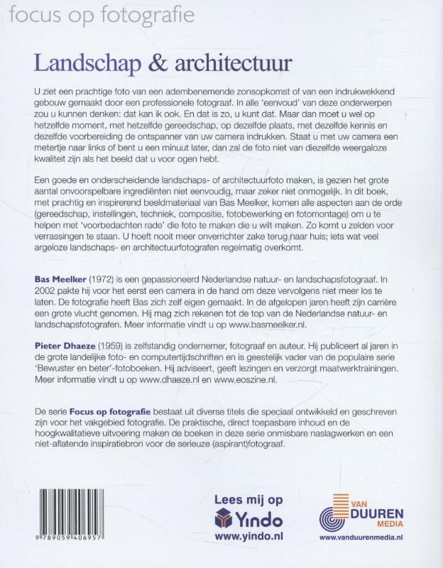 Achterkant van Landschap en architectuur