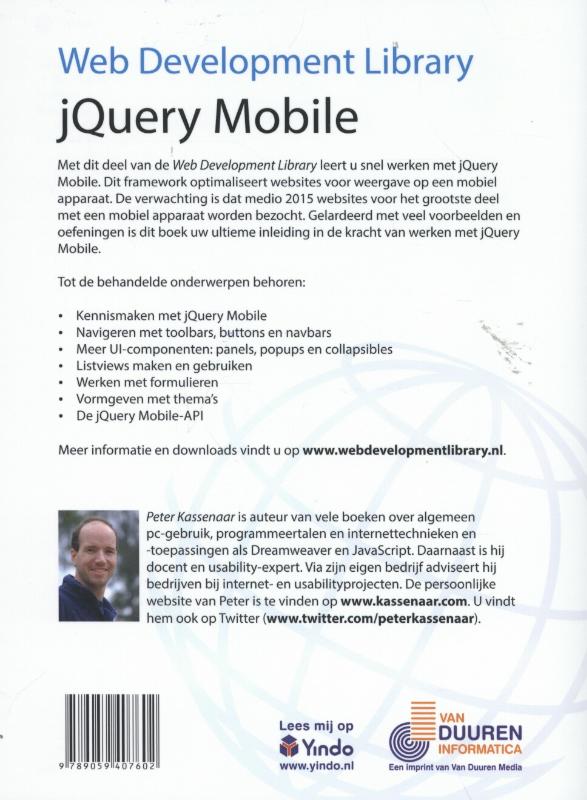 Achterkant van JQuery mobile