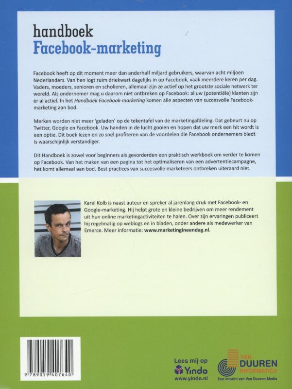 Achterkant van Facebook marketing