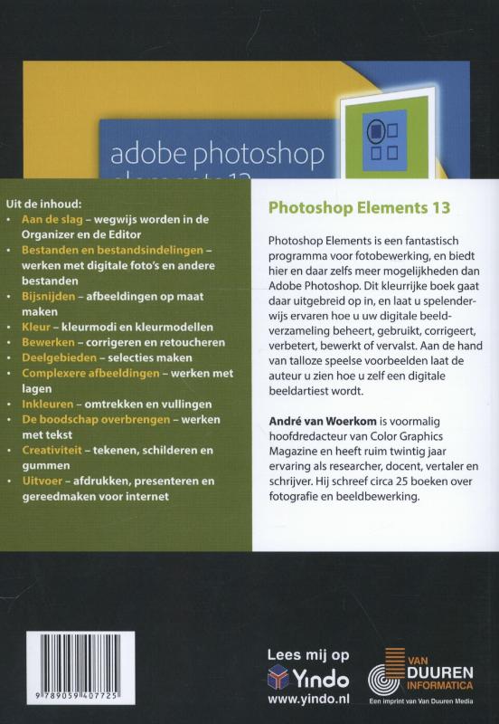 Achterkant van Ontdek photoshop elements 13