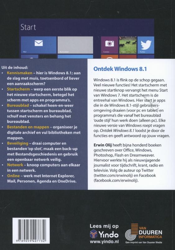 Achterkant van Ontdek Windows 8.1