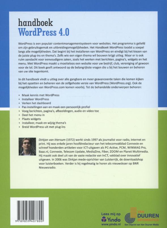 Achterkant van WordPress 4.0