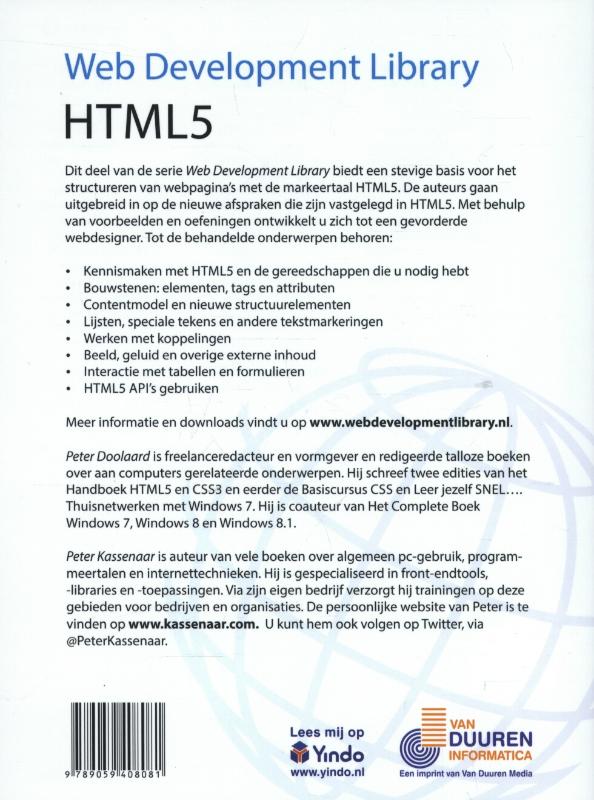 Achterkant van HTML5