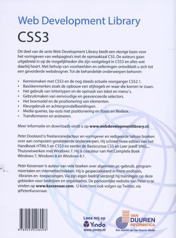 Achterkant van CSS3