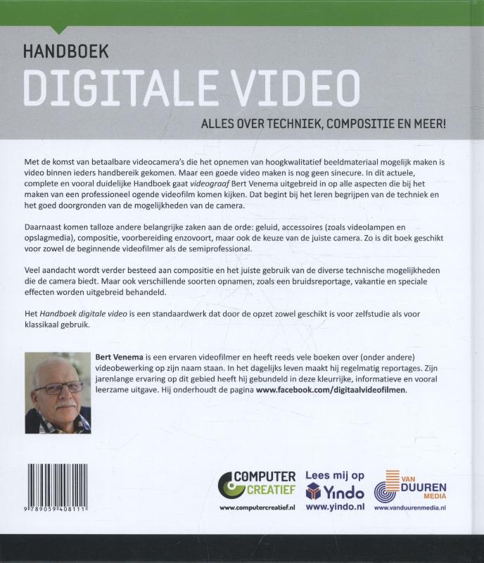 Achterkant van Handboek digitale video