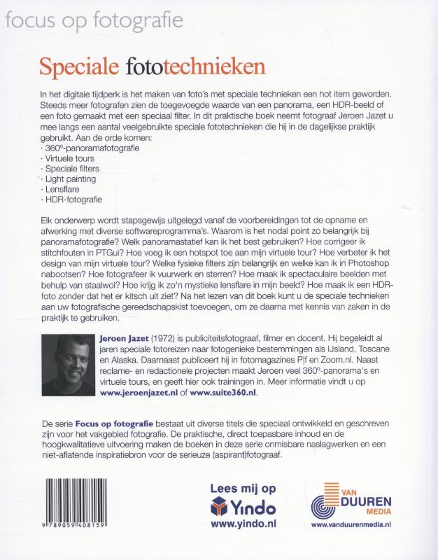 Achterkant van Speciale fototechnieken