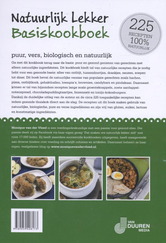 Achterkant van Natuurlijk lekker basiskookboek