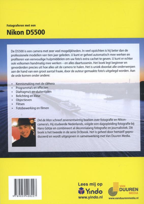 Achterkant van Fotograferen met een Nikon D5500