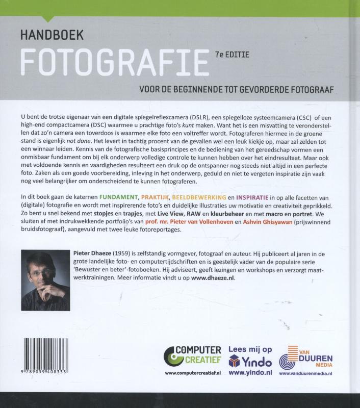 Achterkant van Handboek fotografie