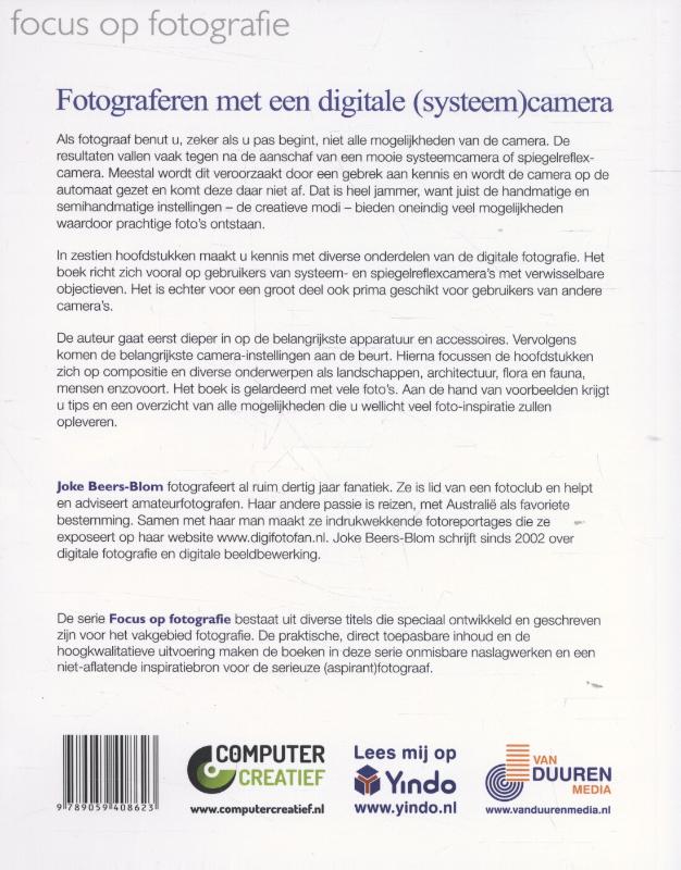Achterkant van Fotograferen met een digitale (systeem)camera