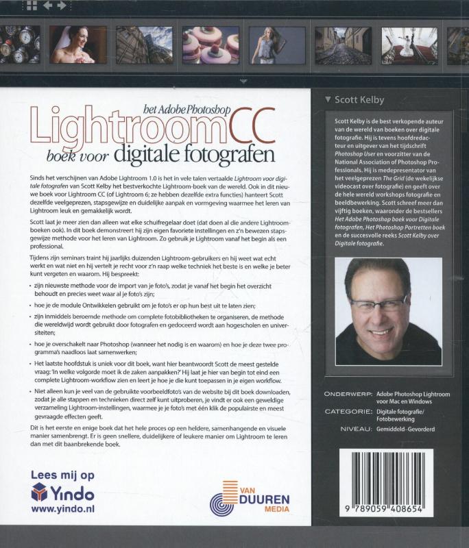 Achterkant van Het Adobe photoshop lightroomCC boek voor digitale fotografen