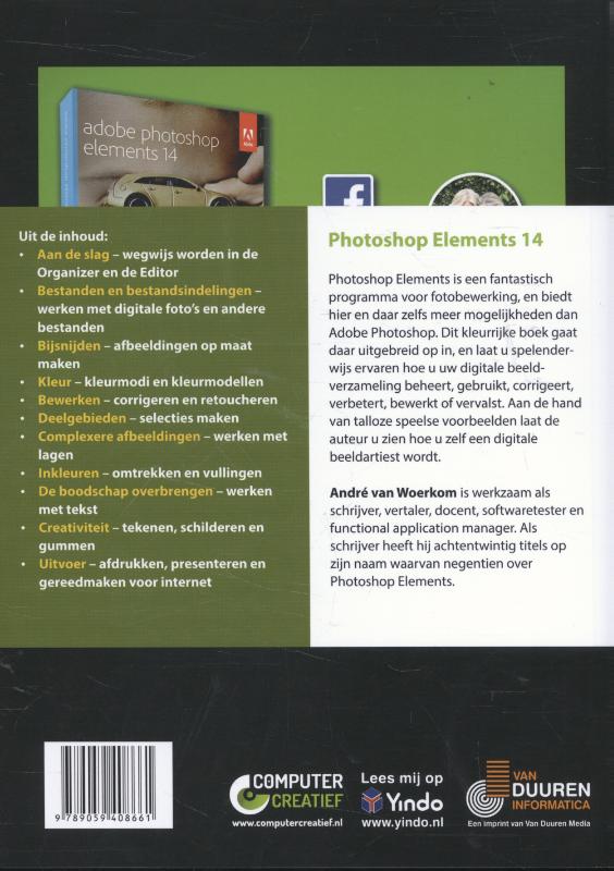 Achterkant van Ontdek Photoshop Elements 14