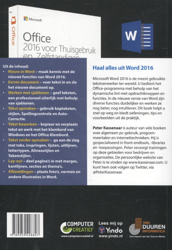 Achterkant van 2016