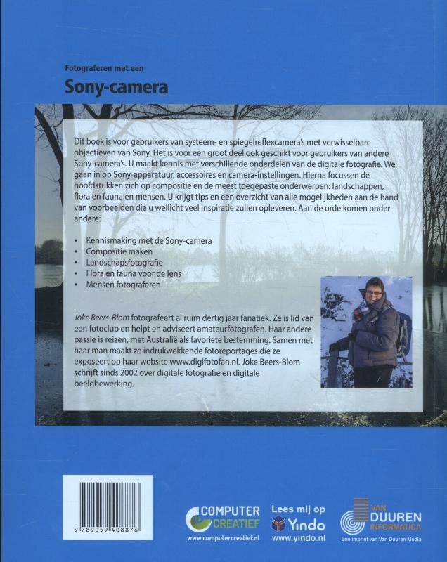 Achterkant van Fotograferen met een Sony-camera