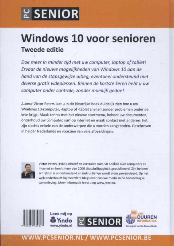Achterkant van Windows 10 voor senioren