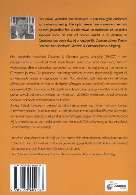 Achterkant van Handboek conversie & customer journey mapping