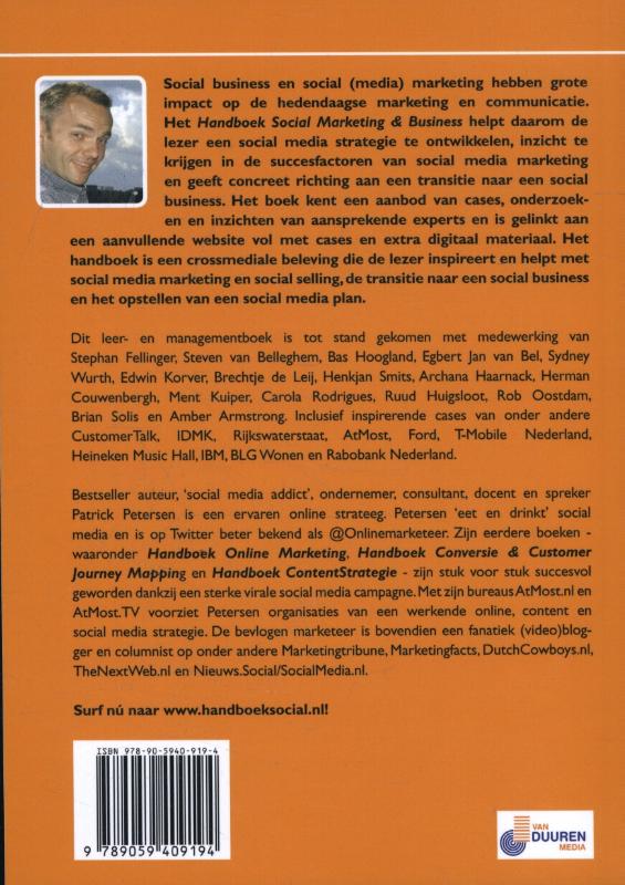Achterkant van Handboek social marketing & business