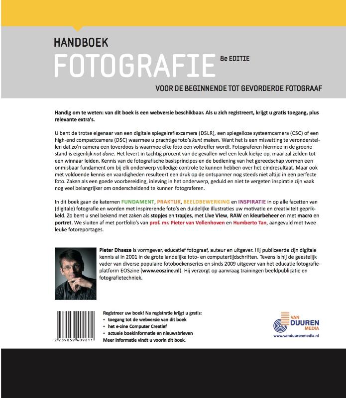 Achterkant van Handboek fotografie
