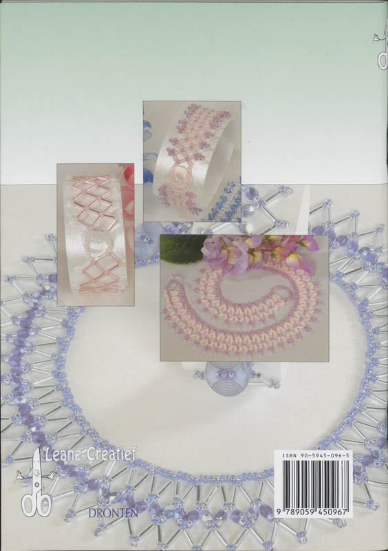Achterkant van Net Weave met kralen, mit Perlen,with beads & avec des perles