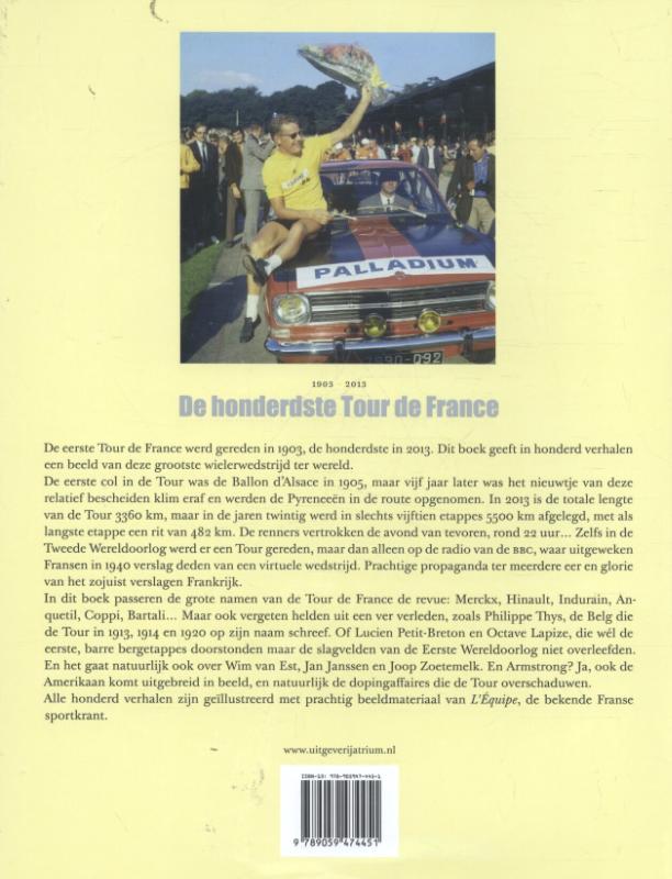 Achterkant van De honderdste Tour de France