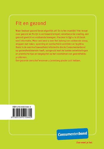 Achterkant van Fit en gezond