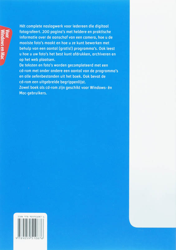 Achterkant van Handboek Digitale fotografie