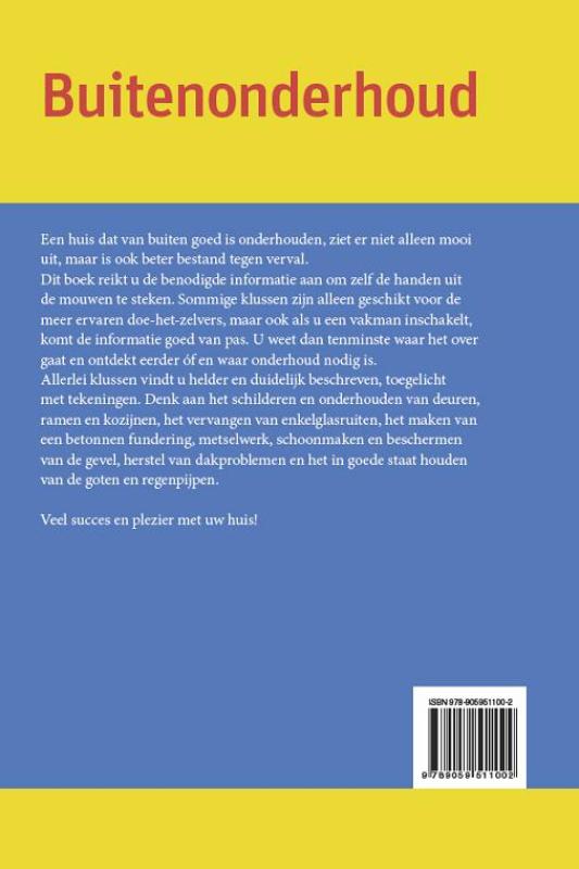 Achterkant van Buitenonderhoud
