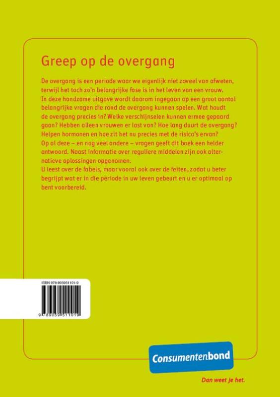 Achterkant van Greep op de overgang