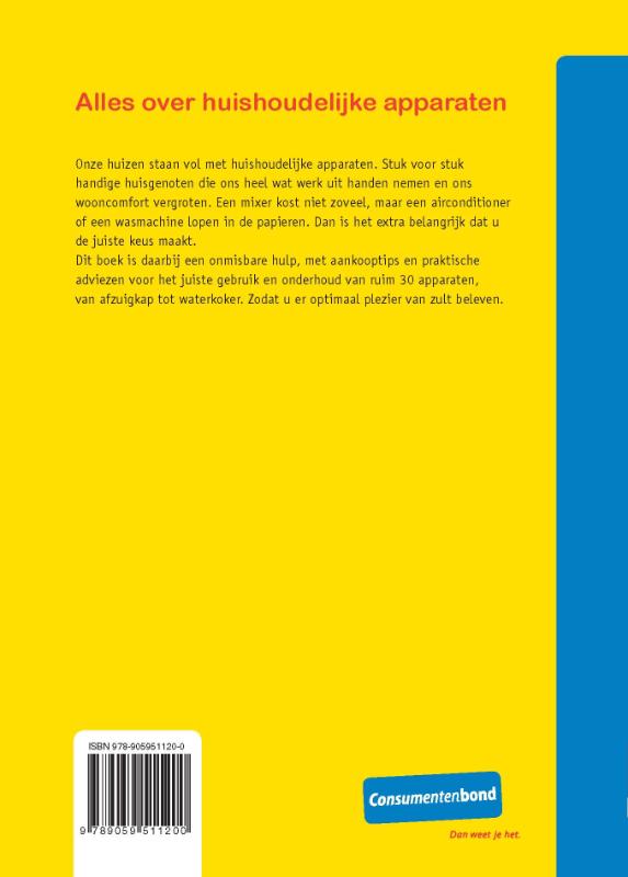 Achterkant van Alles over huishoudelijke apparaten