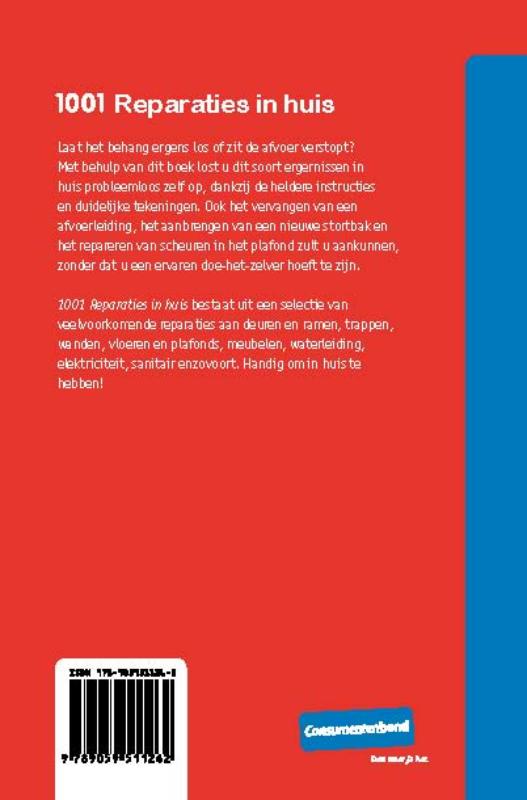 Achterkant van 1001 Reparaties in huis