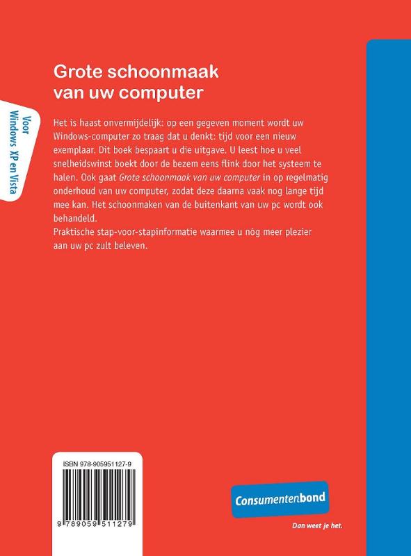 Achterkant van Grote schoonmaak van uw computer