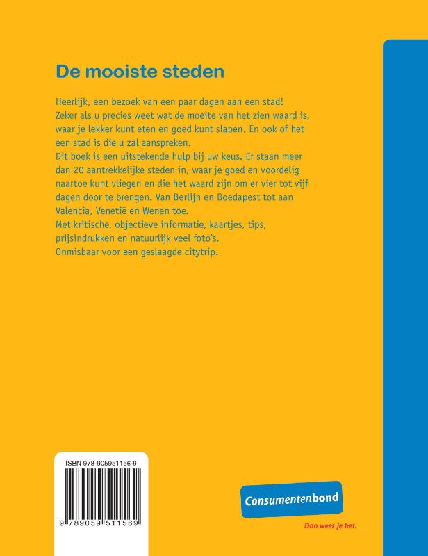 Achterkant van De mooiste steden
