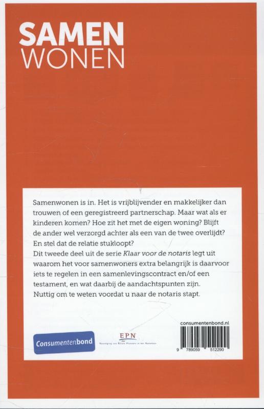 Achterkant van Samenwonen