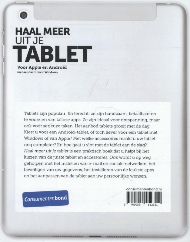 Achterkant van Haal meer uit je tablet