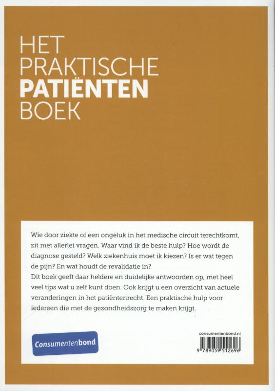 Achterkant van Het praktische patientenboek