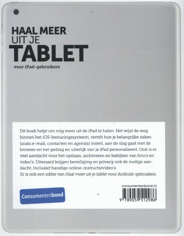 Achterkant van Haal meer uit je tablet - voor iPad-gebruikers