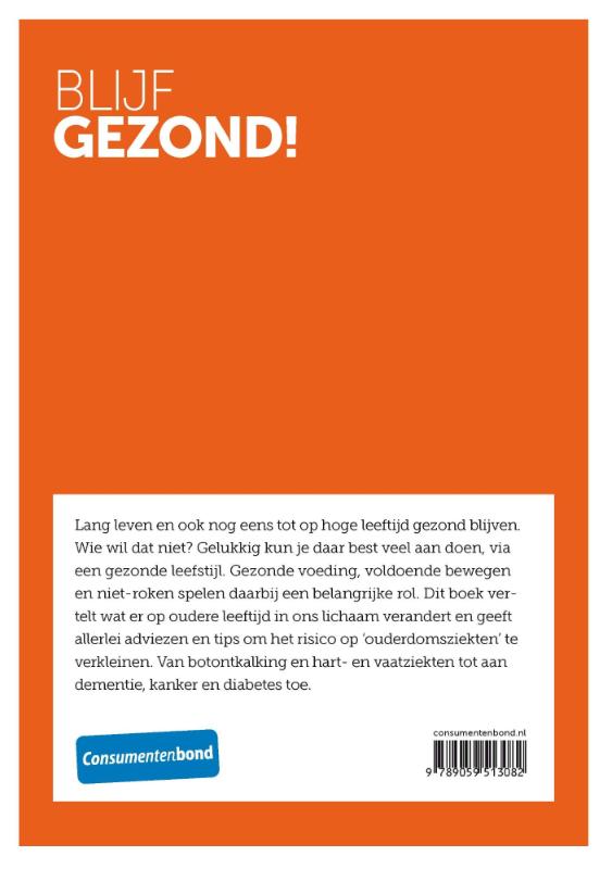 Achterkant van Blijf gezond!