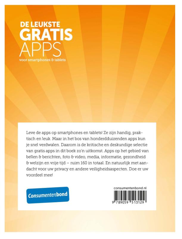 Achterkant van De leukste gratis apps voor smartphone & tablet