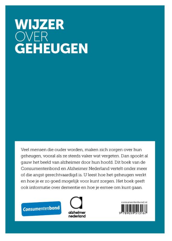 Achterkant van Wijzer over geheugen