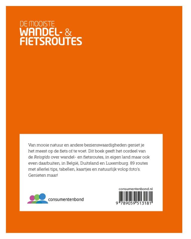 Achterkant van De mooiste wandel- & fietsroutes