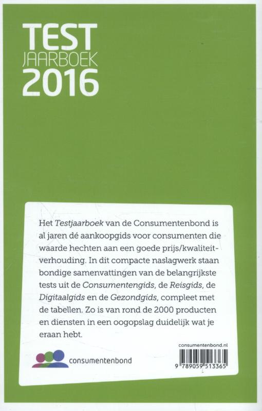 Achterkant van 2016