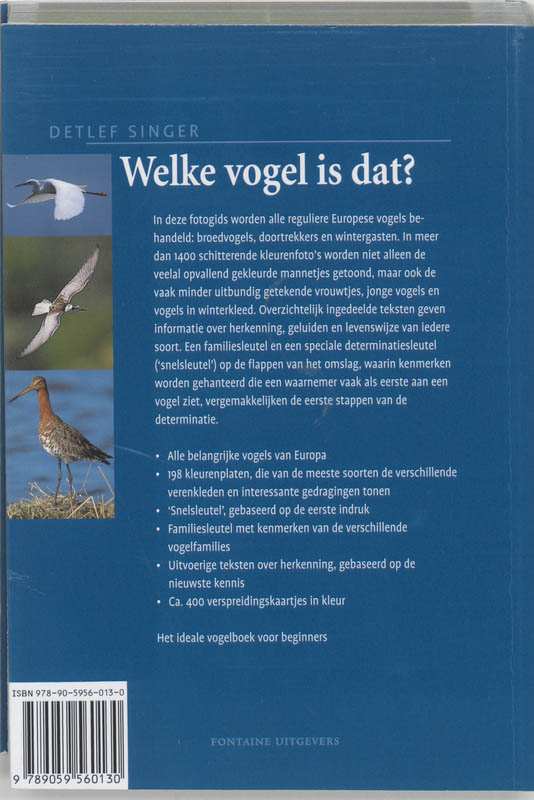 Achterkant van Welke vogel is dat?