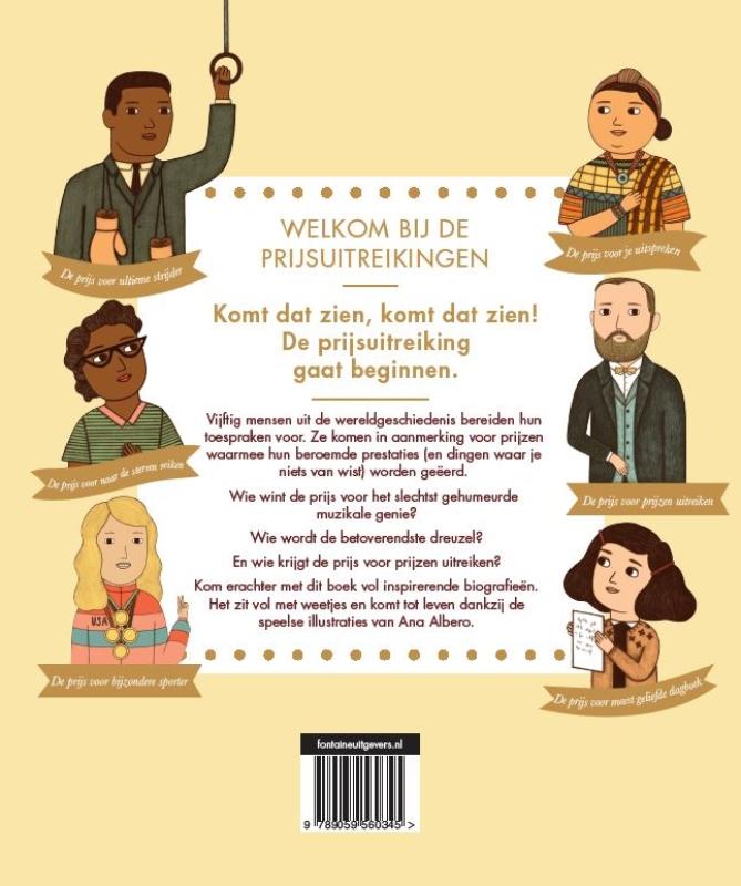 Achterkant van 50 helden die de wereld mooier hebben gemaakt