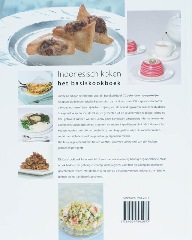 Achterkant van Indonesisch koken