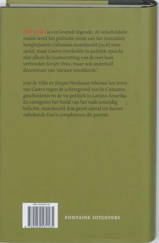 Achterkant van Fidel Castro