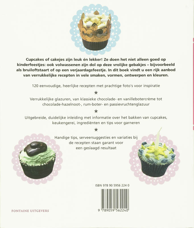 Achterkant van Cupcakes parade