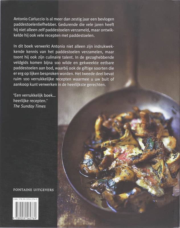 Achterkant van Paddestoelen uit de keuken van Carluccio