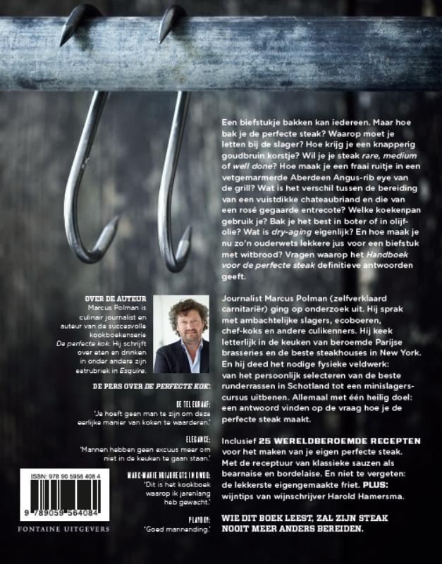 Achterkant van Handboek voor de perfecte steak