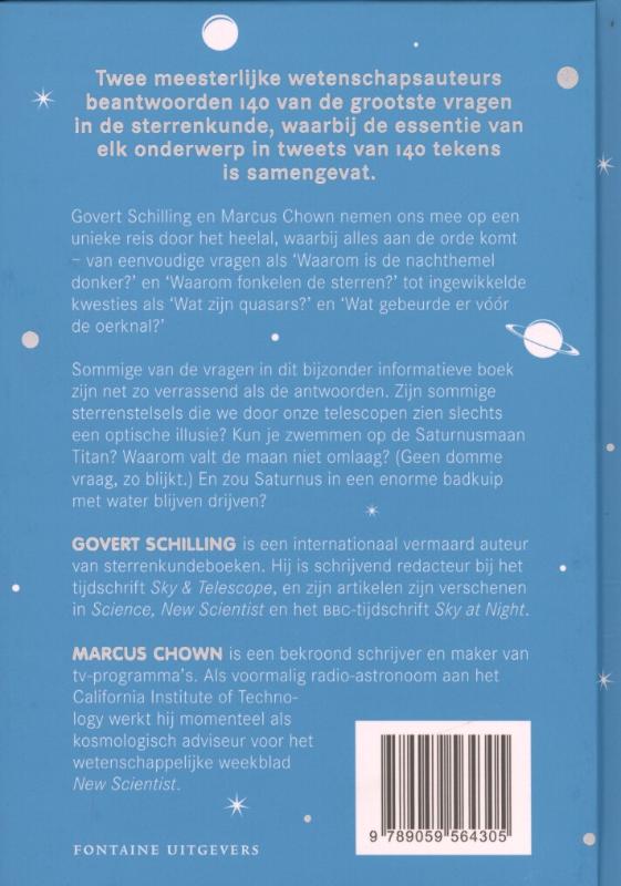 Achterkant van Kleine twittercursus van het heelal