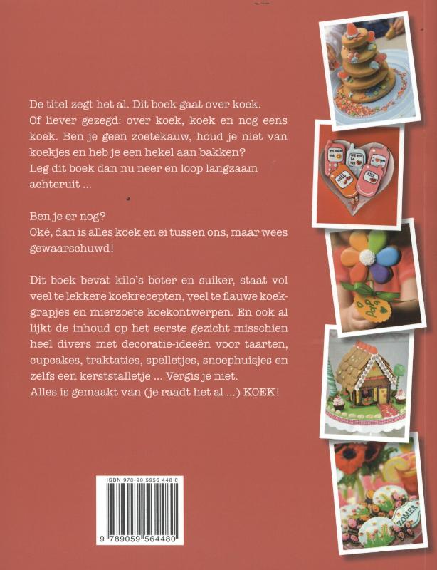 Achterkant van Het koekboek